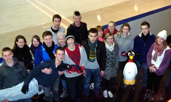 Abiturienten auf dem Glatteis