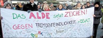 Das Alde setzt Zeichen gegen rechts