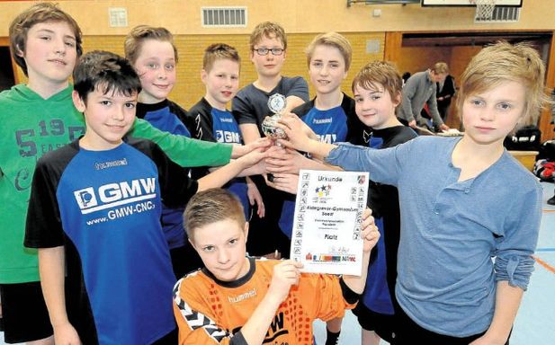 Die Sieger des Handballturniers
