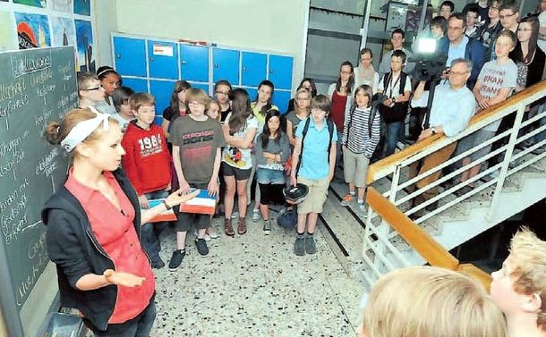 Vorstellung im Treppenhaus